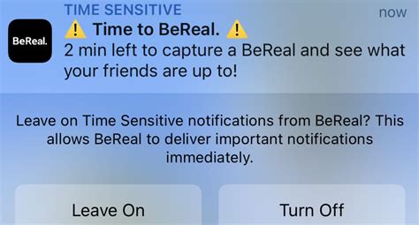 BeReal Notifications Fix, Specifically Regarding Timer。